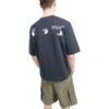 SS22 Alphabet Printing Solid Color Cotton Short Sleeve Blue