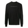 SS22 Arrow Logo Printing Round Neck Long Sleeves Black