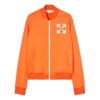 SS22 Arrow Pattern Printing Zipper aviator Jacket Version Orange