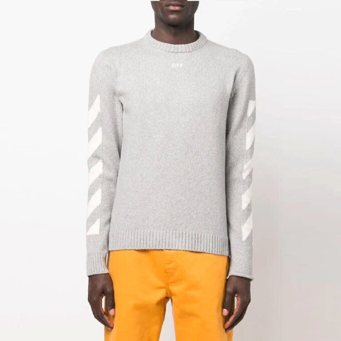 SS22 Arrow Round Neck Ordinary Version Gray