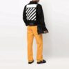SS22 Chest Logo Printing Denim Jacket Black