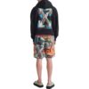 SS22 Graffiti Full Print Printing Shorts Ordinary Version Multi-Color