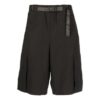 SS22 Industrial Solid Color Belt Casual Shorts Black