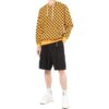 SS22 Industrial Solid Color Belt Casual Shorts Black
