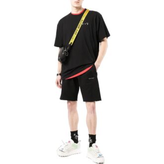 SS22 Logo Micro Mark Straight Shorts Ordinary Version Black