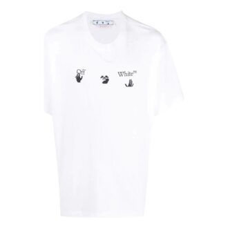 SS22 Logo Printing Short Sleeve Loose Fit White T-Shirt
