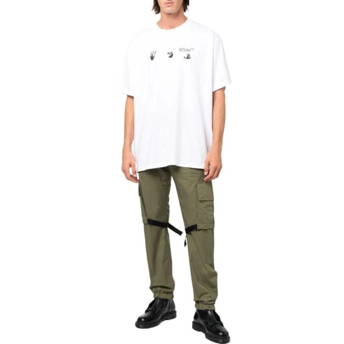 SS22 Logo Printing Short Sleeve Loose Fit White T-Shirt