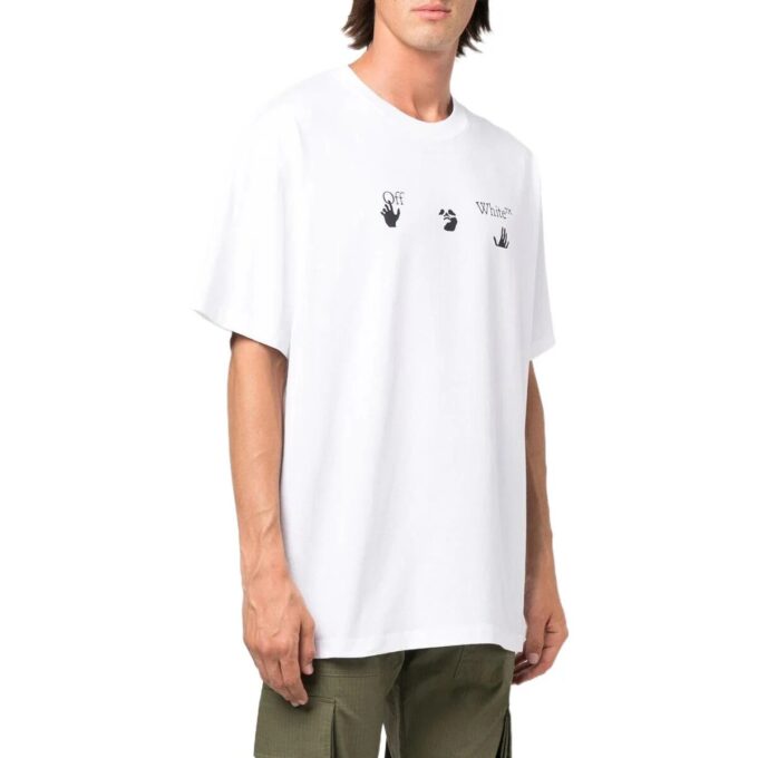 SS22 Logo Printing Short Sleeve Loose Fit White T-Shirt