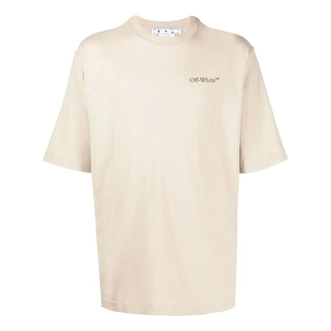 SS22 Logo Round Neck Pullover Short Sleeve Loose Fit Khaki