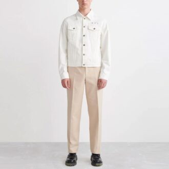 SS22 Logo Shirt Denim Jacket Version White