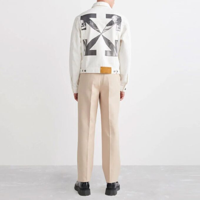 SS22 Logo Shirt Denim Jacket Version White