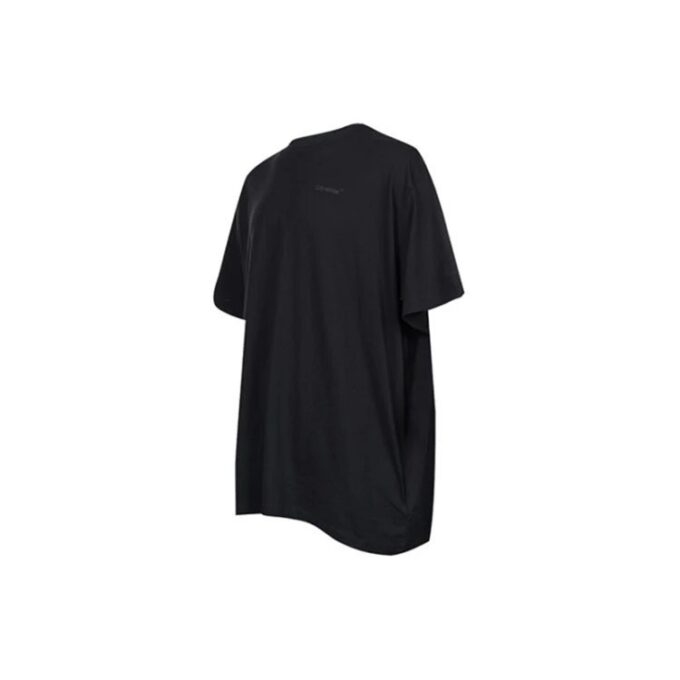 SS22 Pattern Cotton Short Sleeve Black