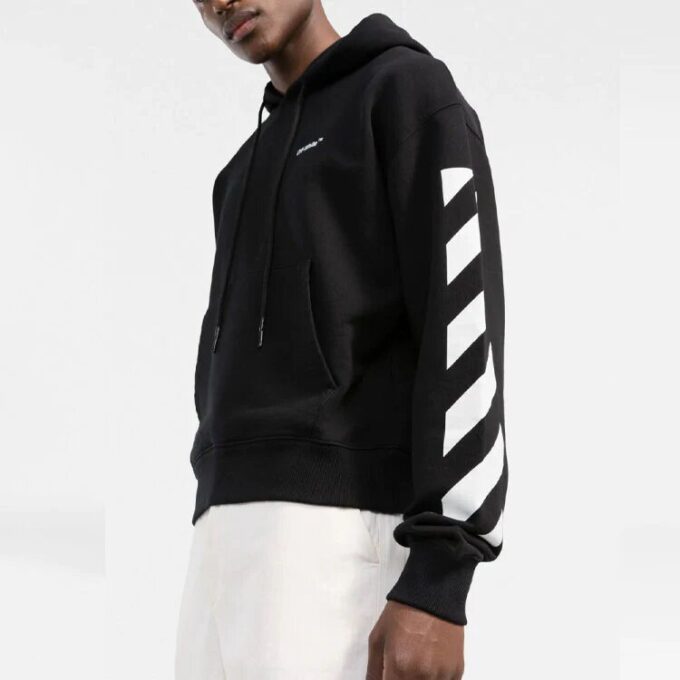 SS22 sleeve White Stripe Pullover Ordinary Version Black