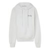 SS22 Solid Color Hooded Pullover Long Sleeves Unisex White