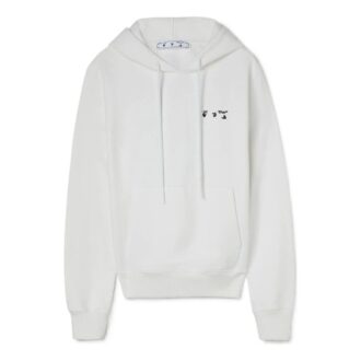 SS22 Solid Color Hooded Pullover Long Sleeves Unisex White