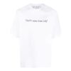 SS22 Solid Color Logo Printing Round Neck Short Sleeve Slim Fit Version White