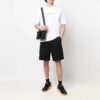 SS22 Solid Color Logo Printing Round Neck Short Sleeve Slim Fit Version White