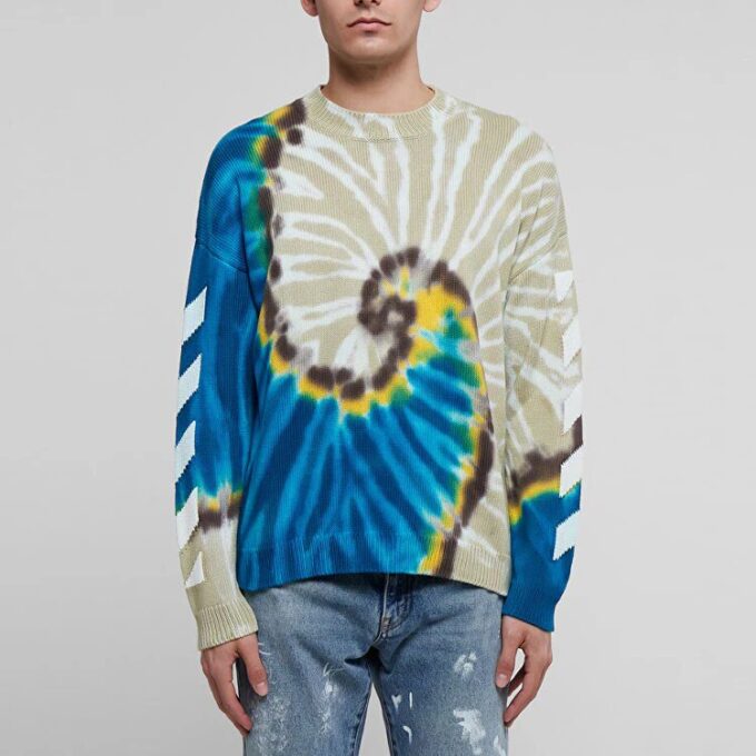 SS22 Tie Dye Pattern Long Sleeves Ordinary Version Multicolor