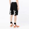 SS22 Wave Diag Printing Sports Shorts Ordinary Version Black