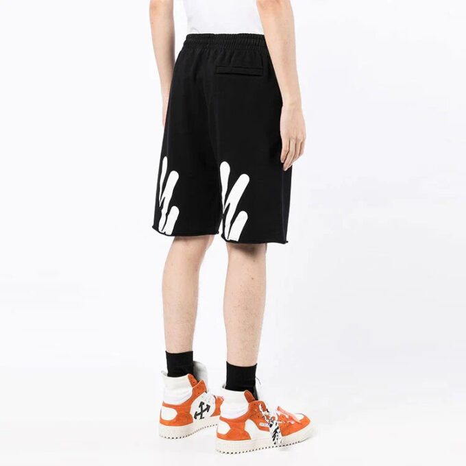 SS22 Wave Diag Printing Sports Shorts Ordinary Version Black
