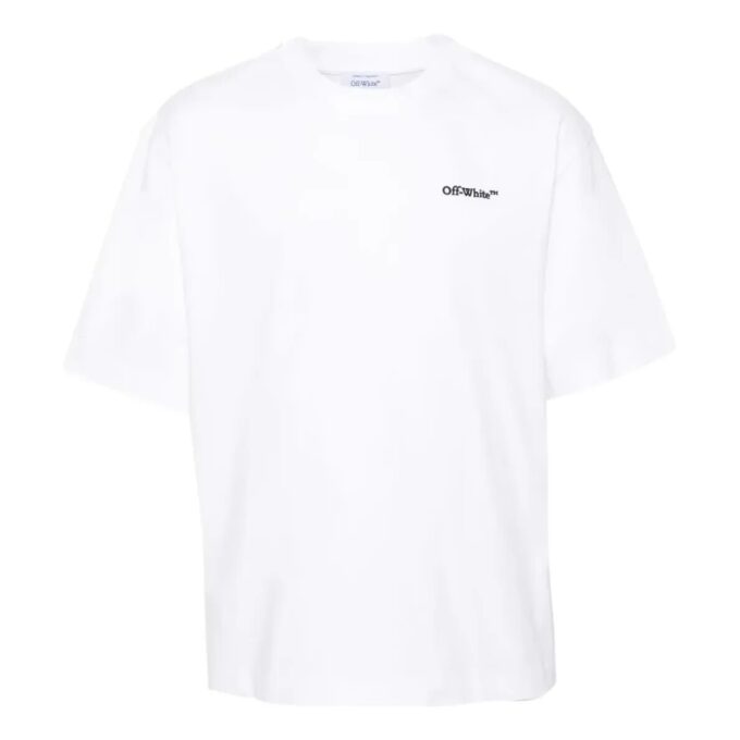 SS24 Arrows-Motif Cotton T-shirt “White”