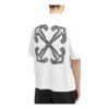 SS24 Arrows-Motif Cotton T-shirt “White”
