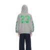 SS24 Varsity Skate Hoodie “Melange Grey College Green”