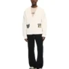 Star Logo Diagonal Varsity Knit Cardigan