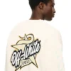Star Logo Diagonal Varsity Knit Cardigan