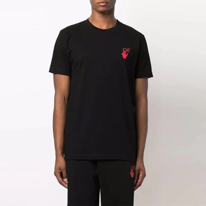 Starred Arrow Slim Tee “Black/Red”