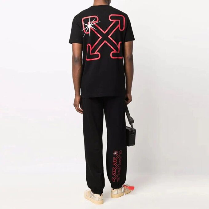 Starred Arrow Slim Tee “Black/Red”