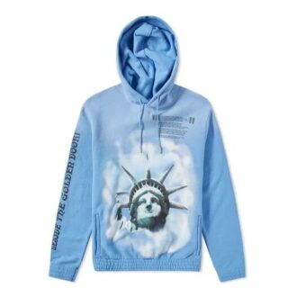 Statue of Liberty Cotton Long Sleeves Blue