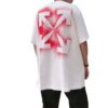 Stencil Arrows Printing Short Sleeve White