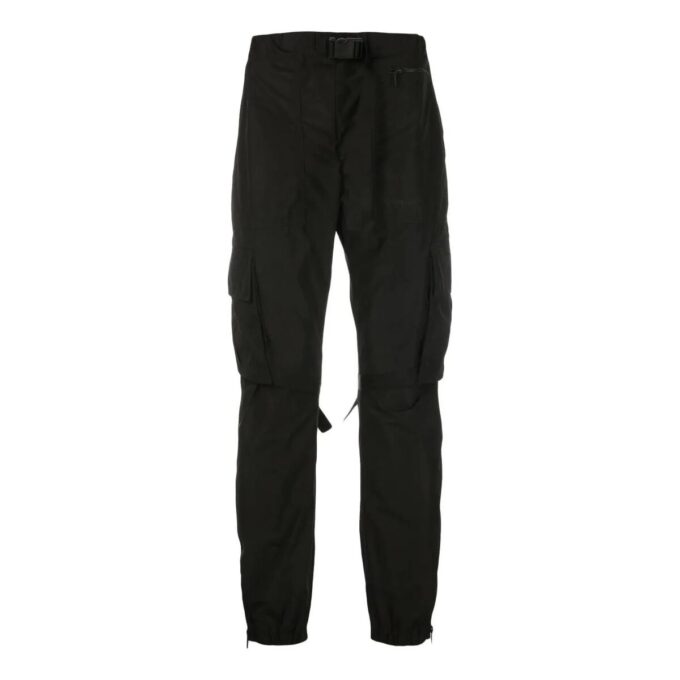 Straight-leg Cargo Trousers “Black”