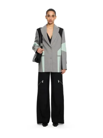 Stretch Color Block Blazer