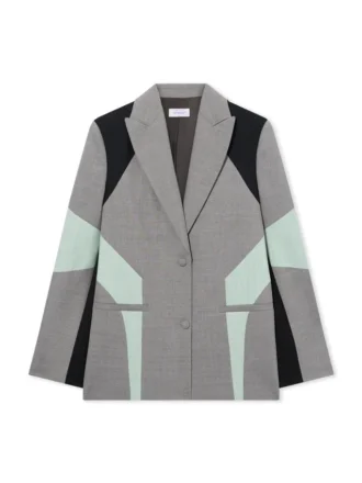 Stretch Color Block Blazer