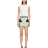 Stretch Color Block Skirt
