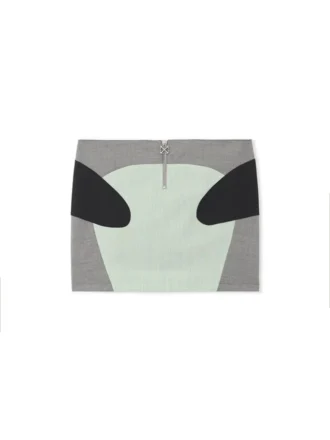 Stretch Color Block Skirt