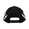 Stripe Casual Baseball Cap Black