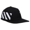Stripe Casual Baseball Cap Black
