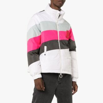 Stripe Jacket Slim Fit Version Colorblock
