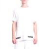 Stripe Logo Printing Short Sleeve Ordinary Version White