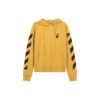 Stripe Printing hooded Drawstring Version Yellow