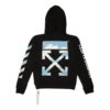 Surrealist Printing Series Orange Zipper Loose Fit Black