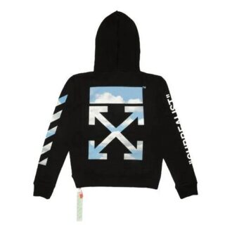 Surrealist Printing Series Orange Zipper Loose Fit Black