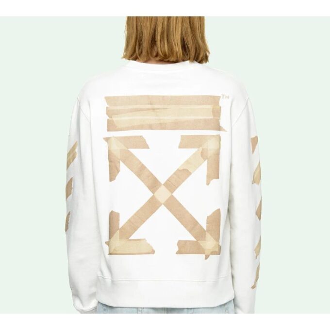 Tap Arrows Mens Logo Long Sleeve Round Neck Sweater Tape