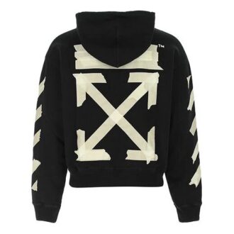 Tape Arrows Over Hoodie “Black/Beige”
