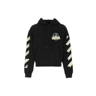 Tape Arrows Over Hoodie “Black/Beige”