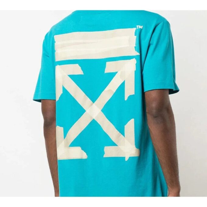 Tape Arrows print Printed Men Blue