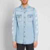 Temperature C/O Virgil Abloh Men’ s Temperature Denim Shirt Light Blue